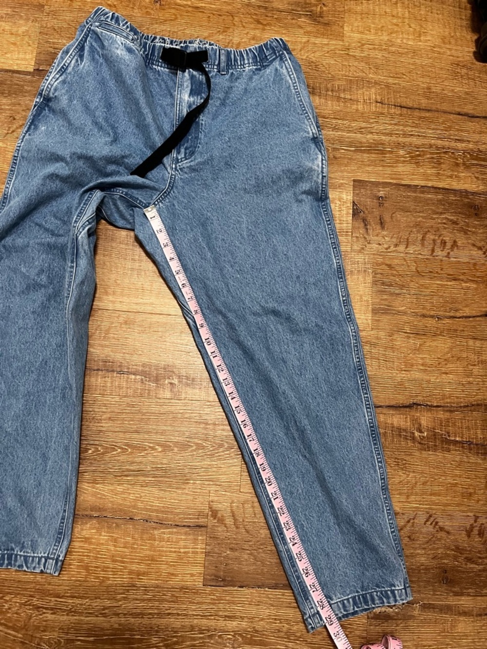 AE American Eagle Belted Loose Jean NWT Size Medium - Picture 13 of 15